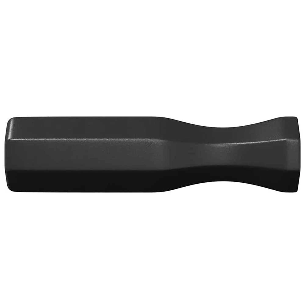 Stalo futbolo rankenos 10 vnt. Juodas 3,1 x 3,1 x 17,8 cm PP