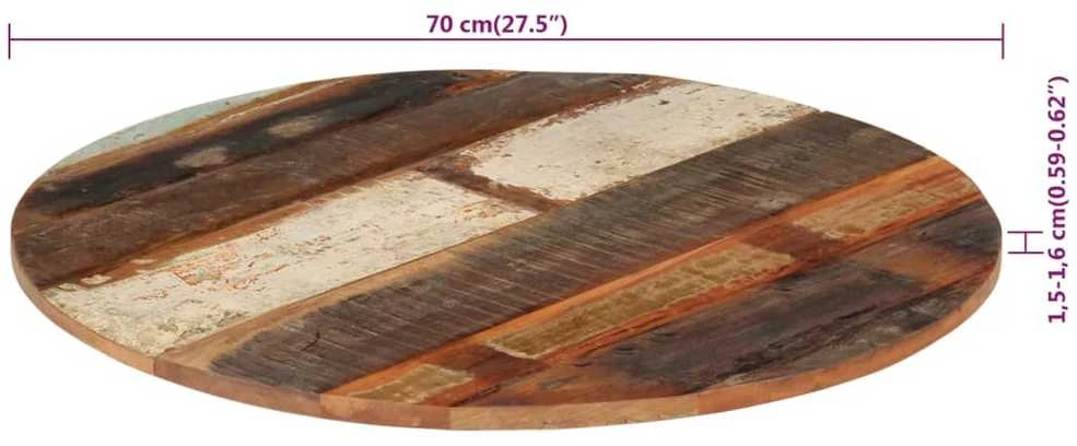 Stalviršis, 70cm, medienos masyvas, 15-16mm, apskritas