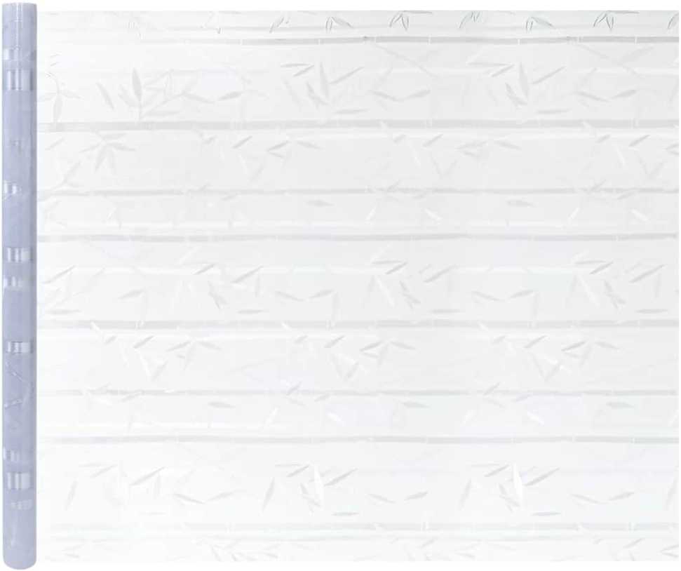 Elektrostatinė langų plėvelė Bambuko raštas 90 x 500 cm PVC