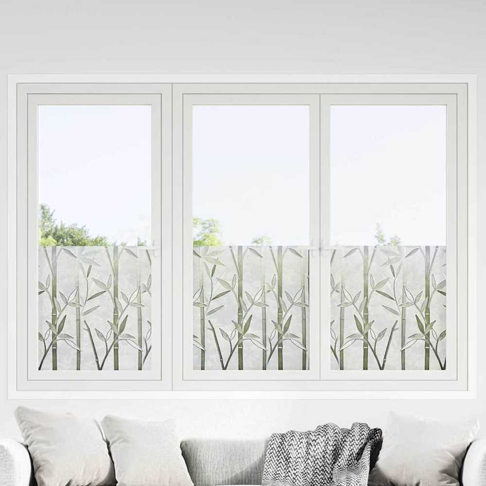 Elektrostatinė langų plėvelė Bambuko raštas 90 x 500 cm PVC