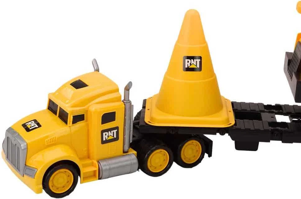 Lean Toys Vaikiškas Statybinių Mašinų Rinkinys su Savivarčiu ir Vilkiku