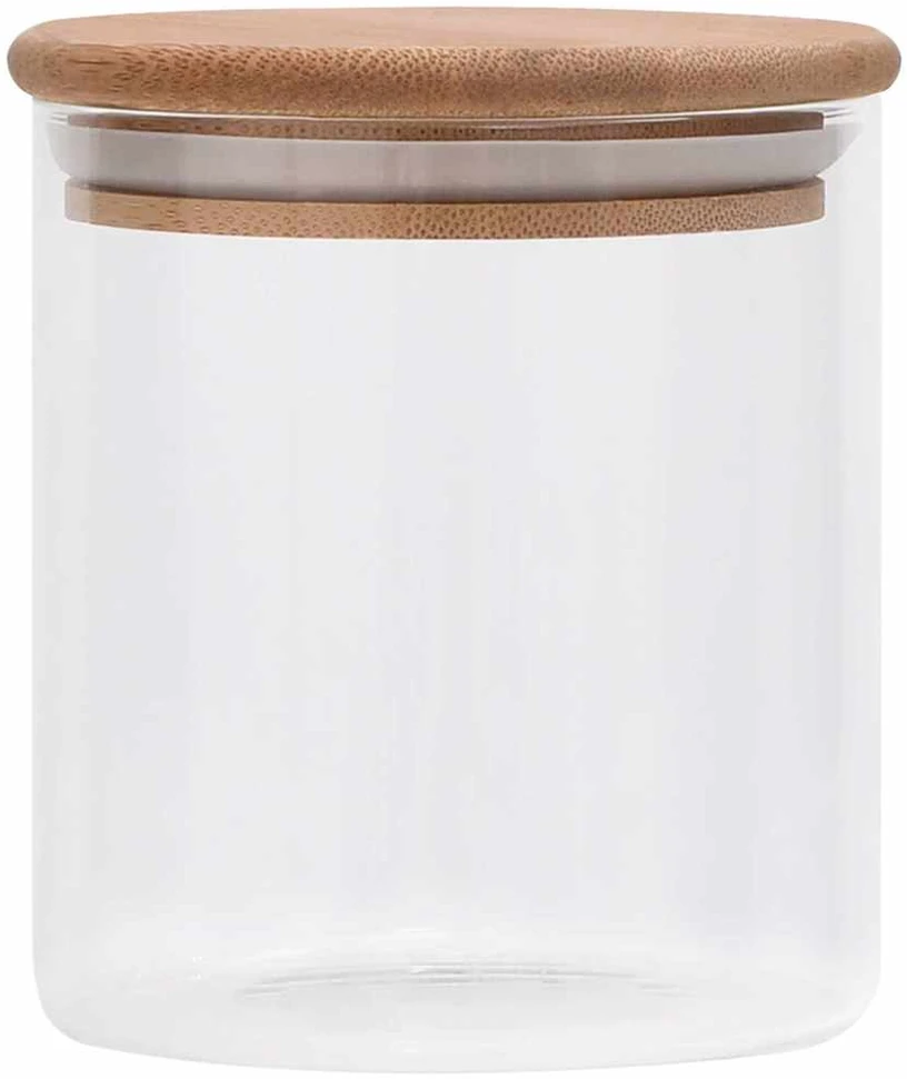 Stikliniai indai su kamštiniais dangteliais, 10vnt., 600ml