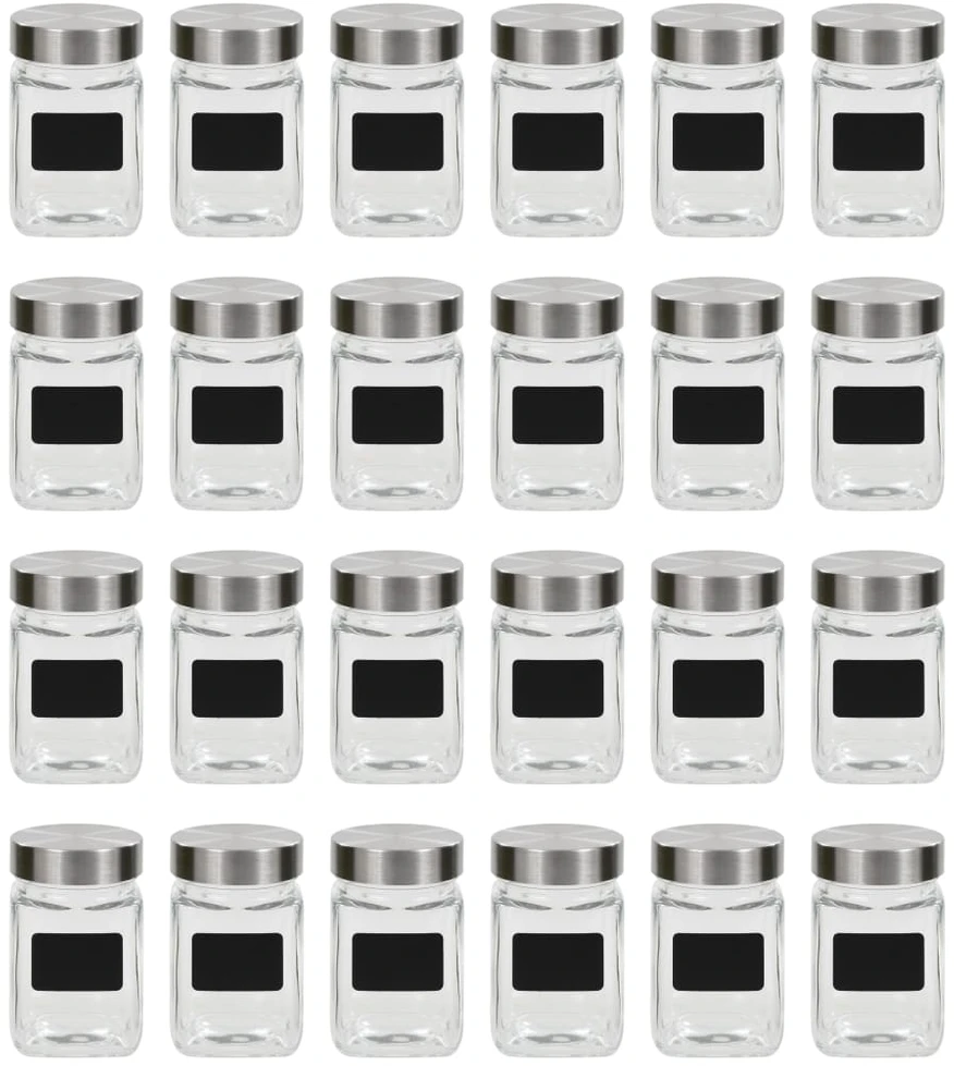 Stikliniai indai su lipdukais, 24 vnt., 300 ml