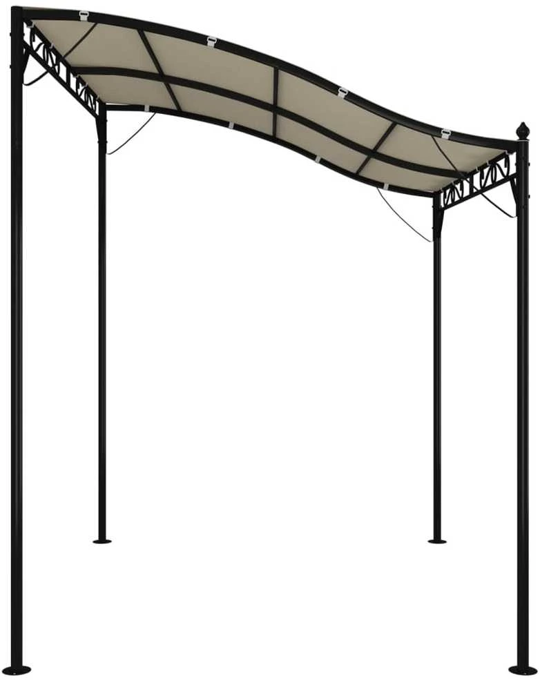 Stoginė, kreminės spalvos, 2x2,3m, audinys ir plienas, 180g/m²