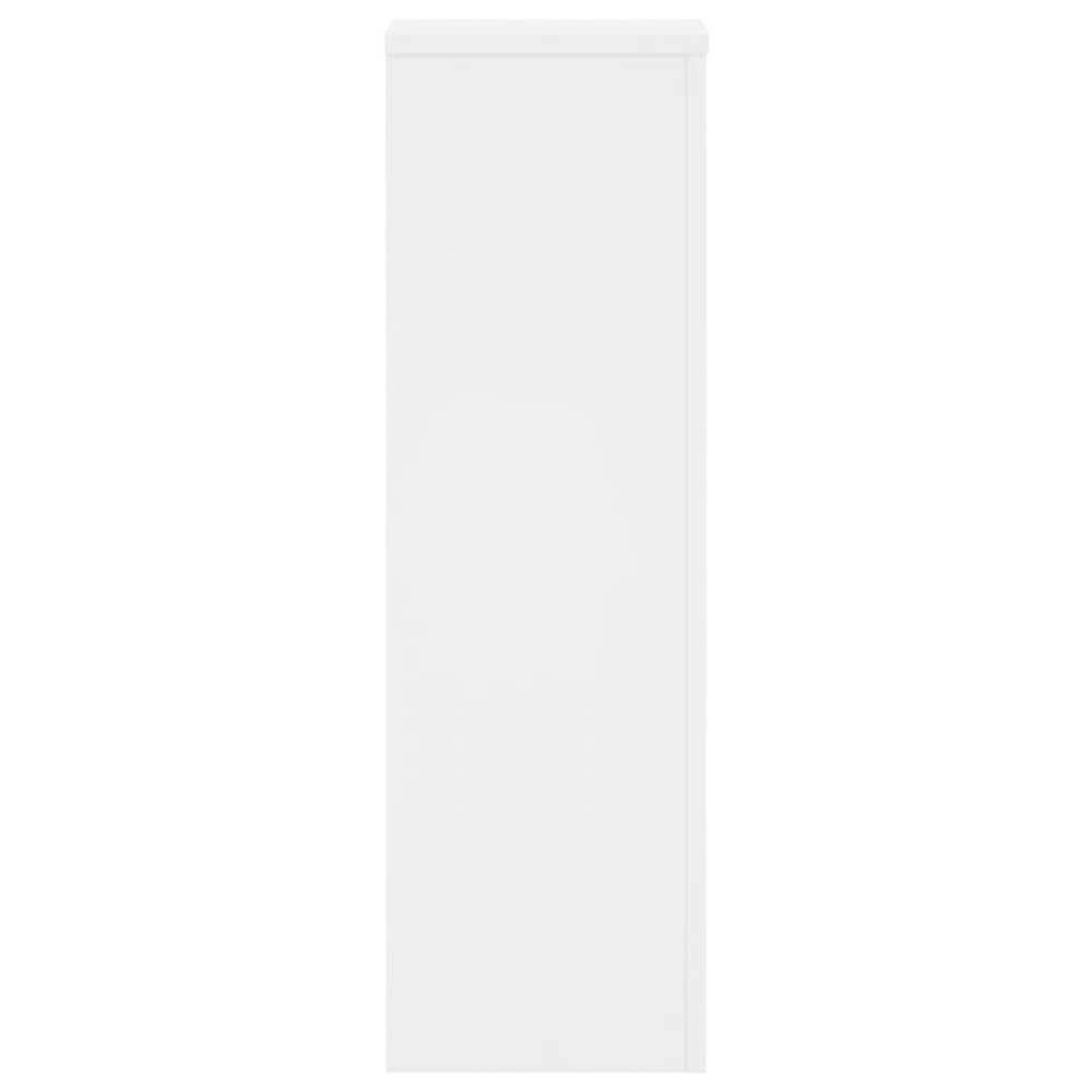 Stovai augalams, 2vnt., balti, 25x25x80cm, apdirbta mediena