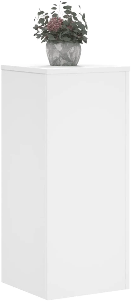 Stovai augalams, 2vnt., balti, 30x30x70cm, apdirbta mediena