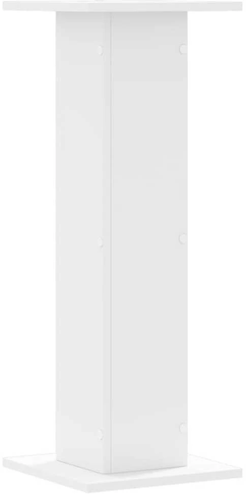 Stovai augalams, 2vnt., balti, 30x30x80cm, apdirbta mediena