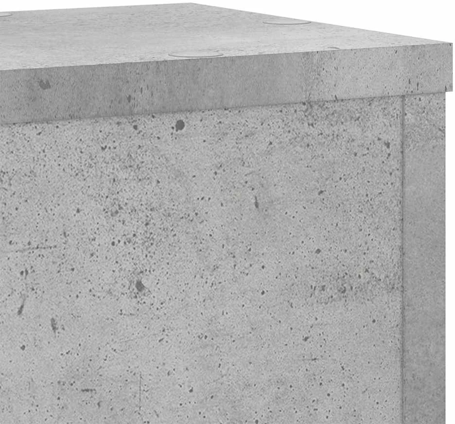 Stovai augalams, 2vnt., betono, 17x17x60cm, apdirbta mediena