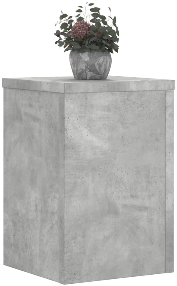 Stovai augalams, 2vnt., betono, 20x20x30cm, apdirbta mediena