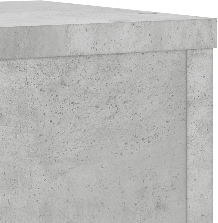 Stovai augalams, 2vnt., betono, 25x25x35cm, apdirbta mediena