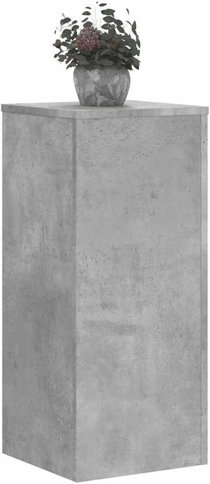 Stovai augalams, 2vnt., betono, 30x30x70cm, apdirbta mediena