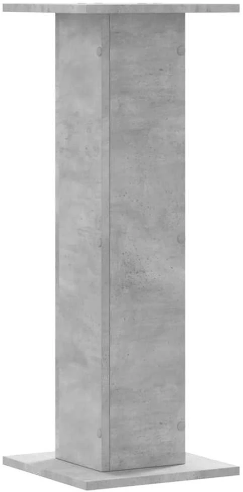 Stovai augalams, 2vnt., betono, 30x30x80cm, apdirbta mediena