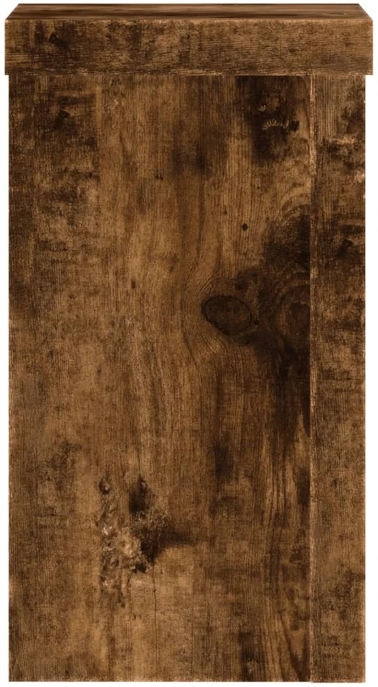 Stovai augalams, 2vnt., dūminiai, 10x10x18cm, apdirbta mediena