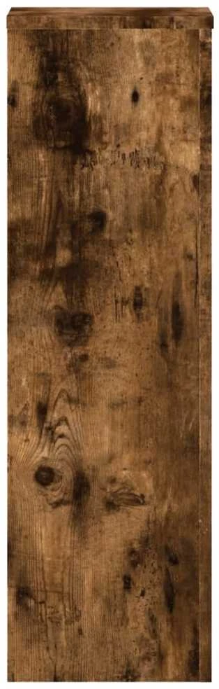 Stovai augalams, 2vnt., dūminiai, 25x25x80cm, apdirbta mediena