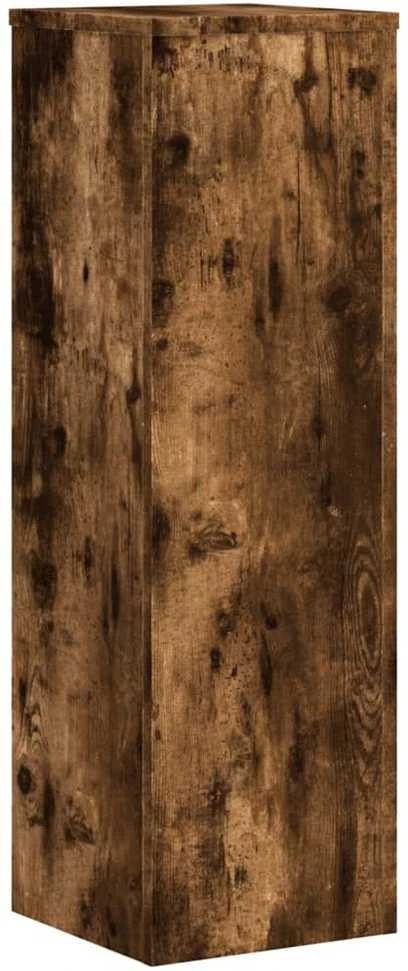 Stovai augalams, 2vnt., dūminiai, 25x25x80cm, apdirbta mediena