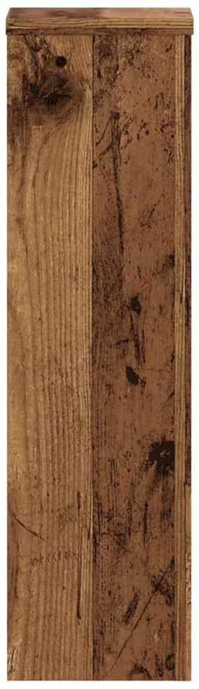 Stovai augalams, 2vnt., sendintos medienos, 17x17x60cm, mediena
