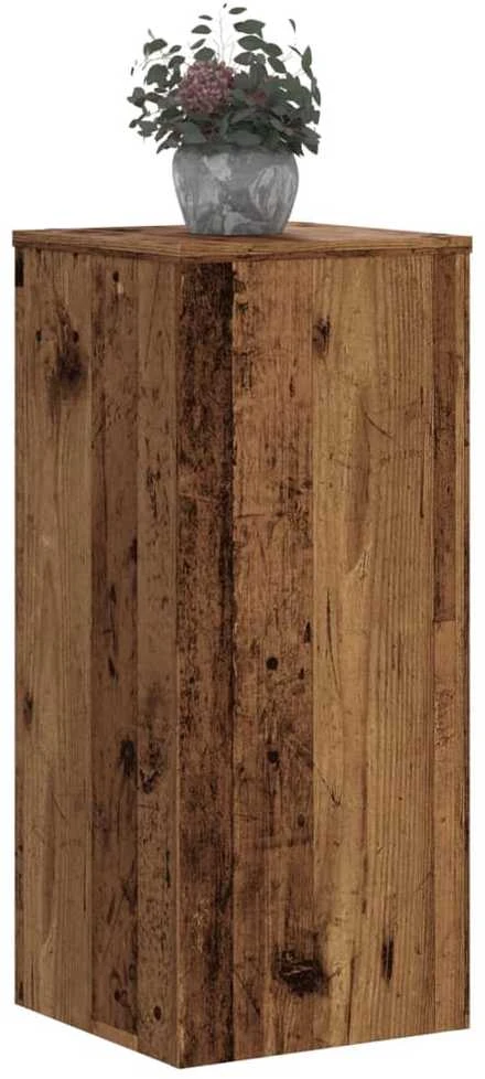 Stovai augalams, 2vnt., sendintos medienos, 30x30x70cm, mediena