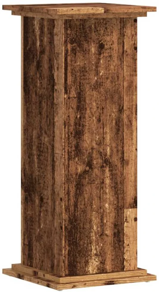 Stovas augalams, sendintos medienos, 33x33x80cm, mediena