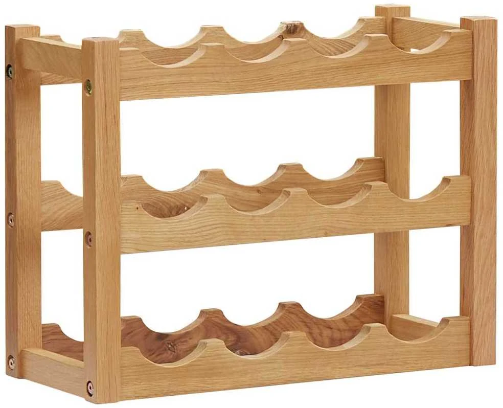 Stovas vynui skirtas 12 butelių, 47x21x36cm, ąžuolo masyvas