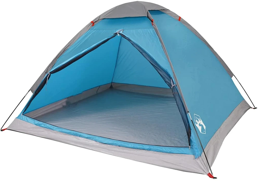Stovyklavimo palapinė, mėlyna, dvivietė, kupolinė