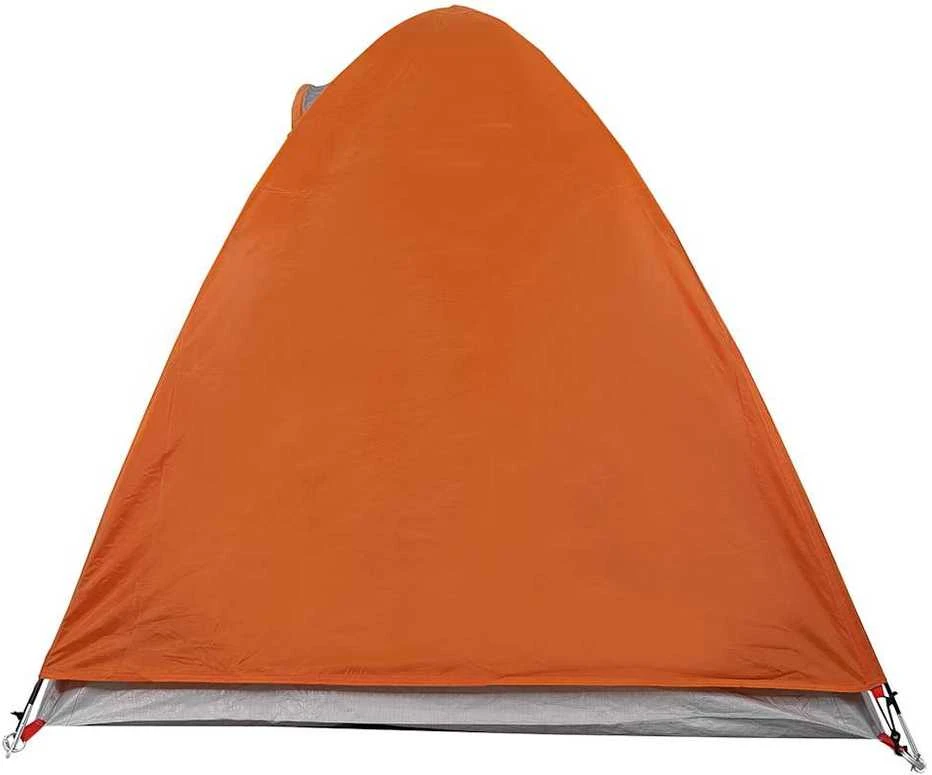Stovyklavimo palapinė, oranžinė, dvivietė, kupolinė