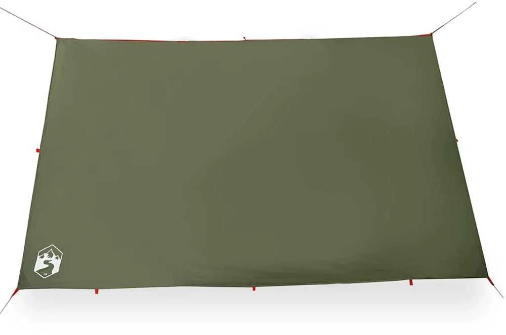 Stovyklavimo tentas, alyvuogių, 306x306cm, atsparus vandeniui