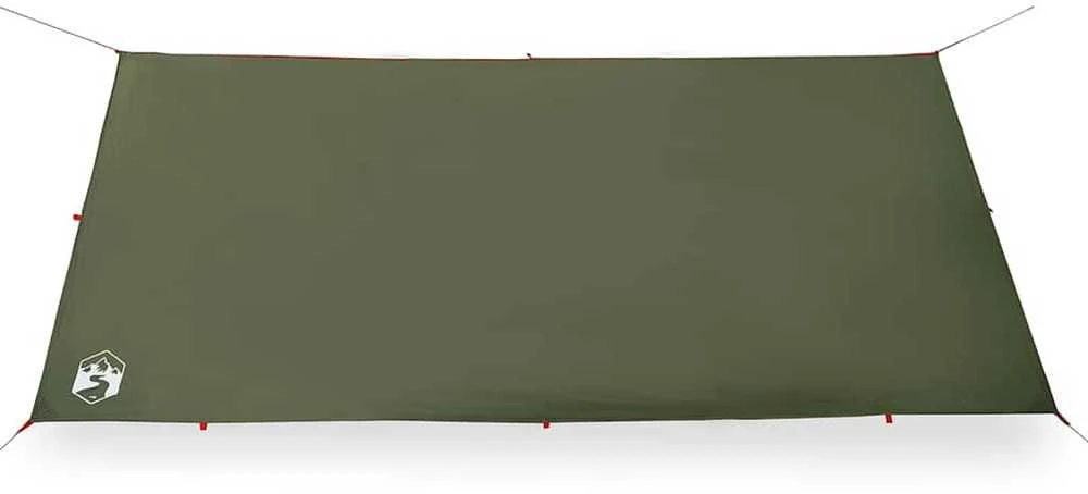 Stovyklavimo tentas, alyvuogių, 366x306cm, atsparus vandeniui