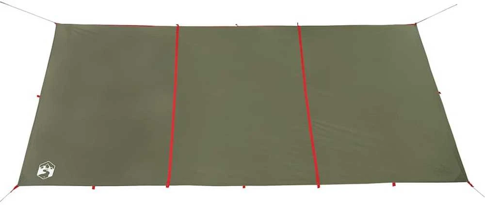 Stovyklavimo tentas, alyvuogių, 451x420cm, atsparus vandeniui