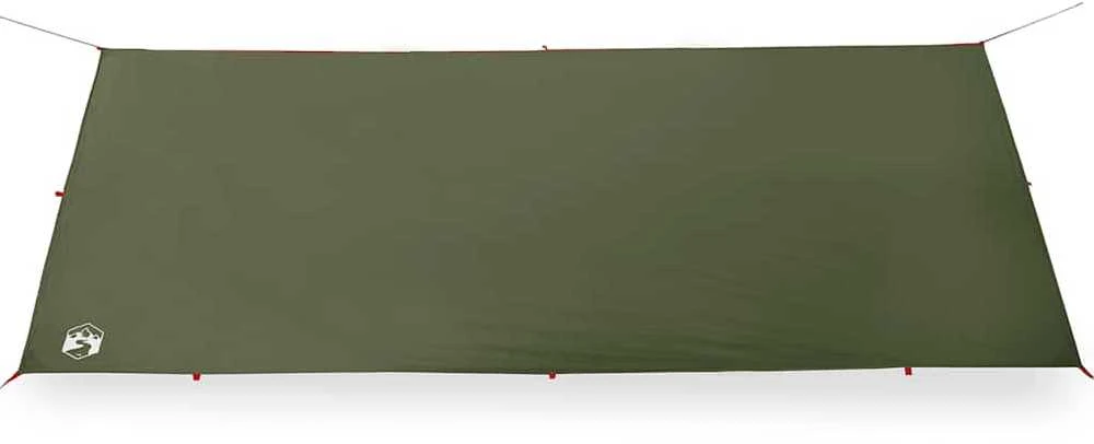 Stovyklavimo tentas, alyvuogių, 506x306cm, atsparus vandeniui