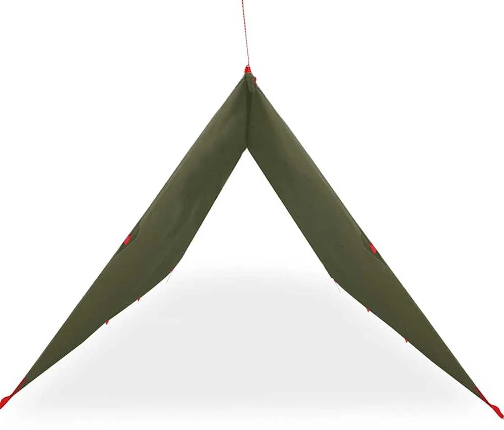 Stovyklavimo tentas, alyvuogių, 506x306cm, atsparus vandeniui