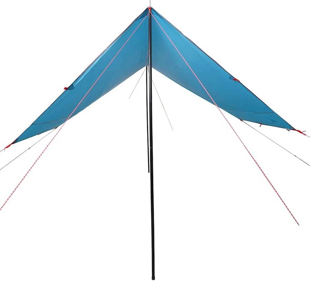 Stovyklavimo tentas, mėlynas, 430x380x210cm, atsparus vandeniui