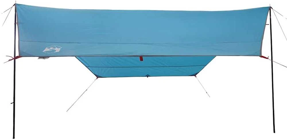 Stovyklavimo tentas, mėlynas, 430x380x210cm, atsparus vandeniui