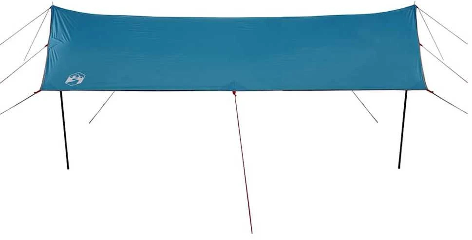 Stovyklavimo tentas, mėlynas, 460x305x210cm, atsparus vandeniui