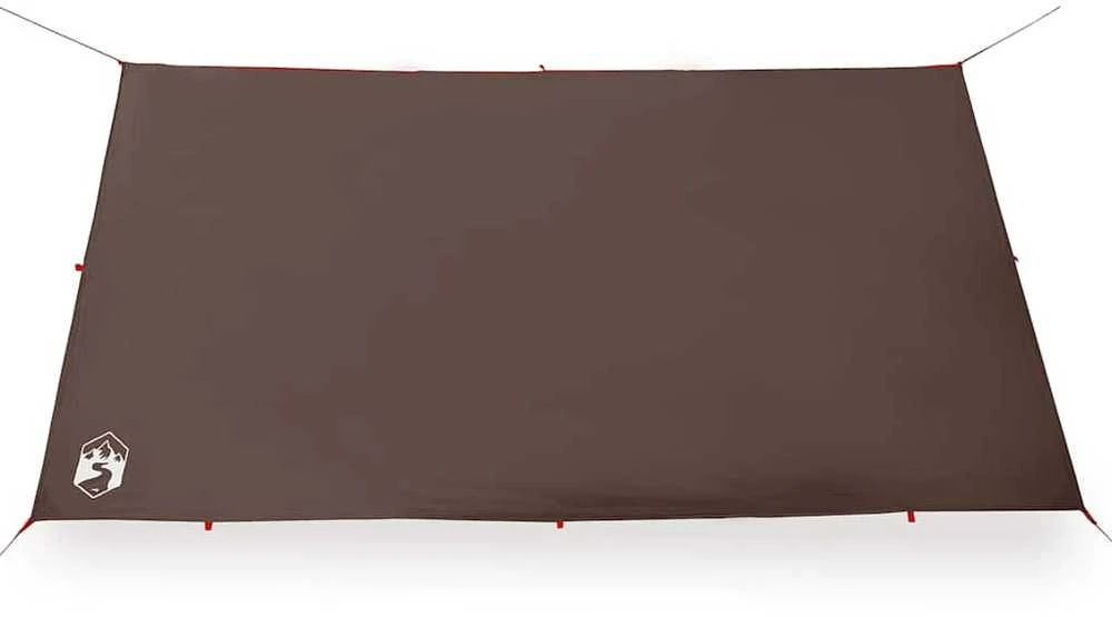 Stovyklavimo tentas, rudas, 366x306cm, atsparus vandeniui