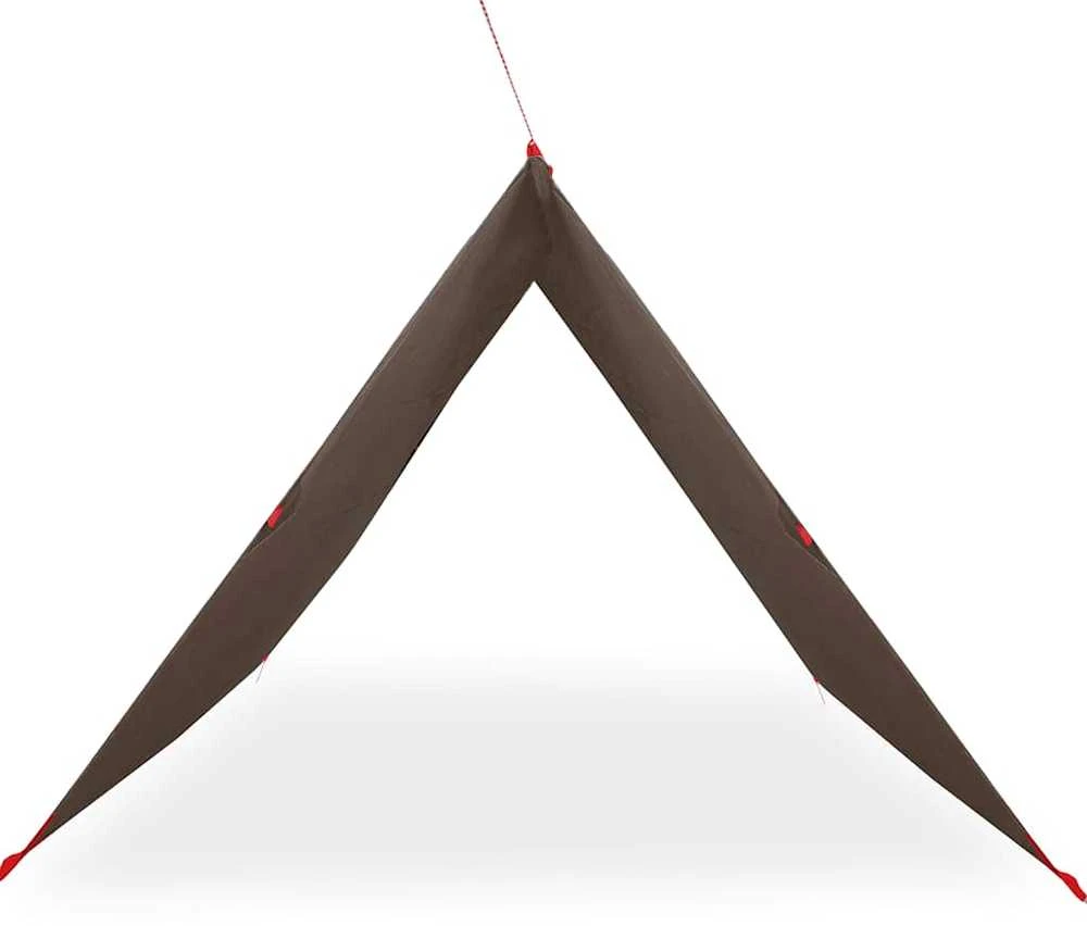 Stovyklavimo tentas, rudas, 451x420cm, atsparus vandeniui