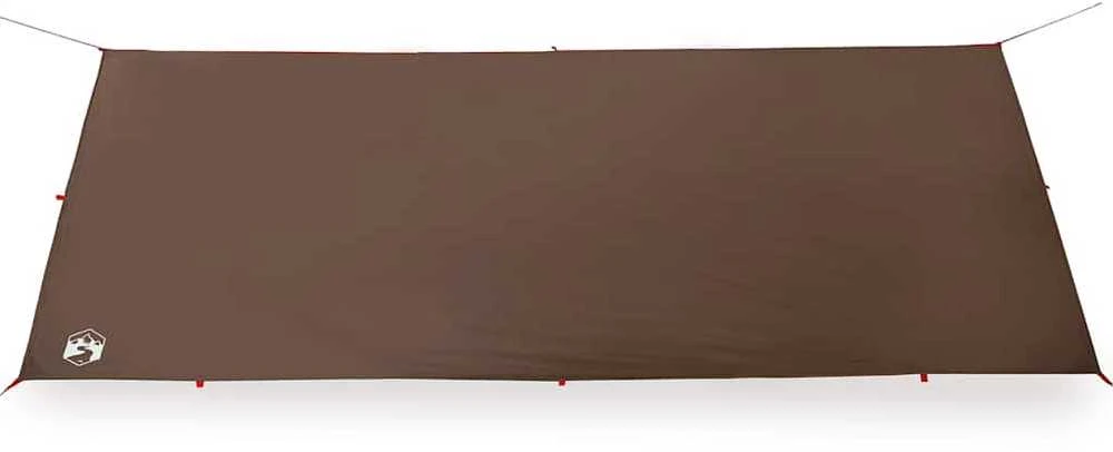 Stovyklavimo tentas, rudas, 506x306cm, atsparus vandeniui