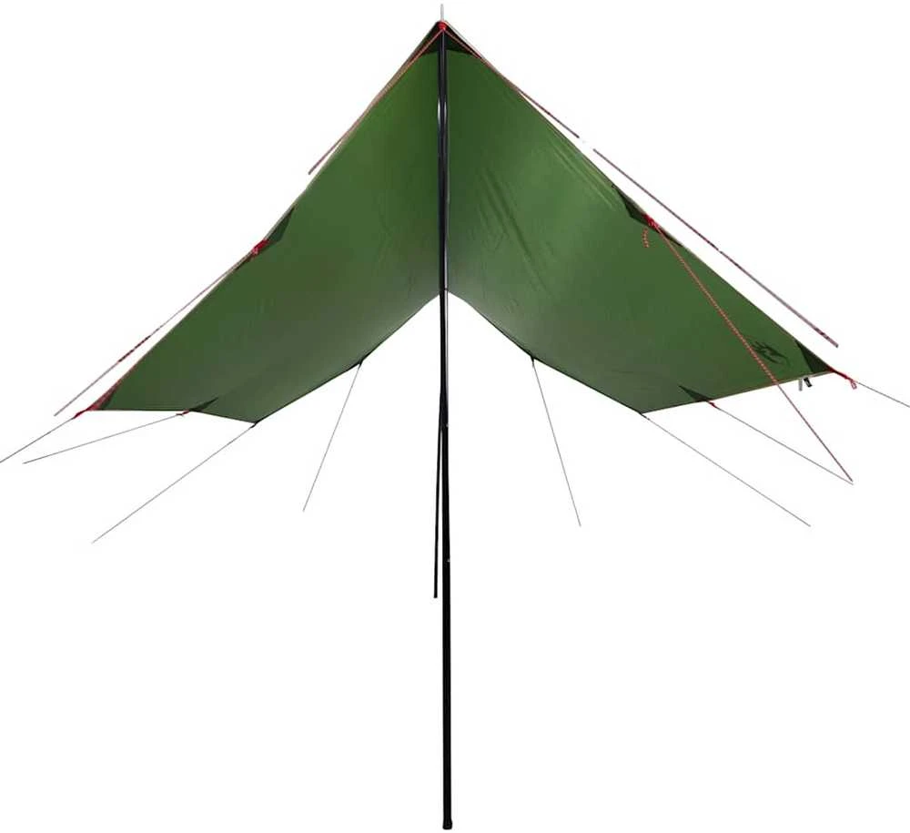 Stovyklavimo tentas, žalias, 460x305x210cm, atsparus vandeniui
