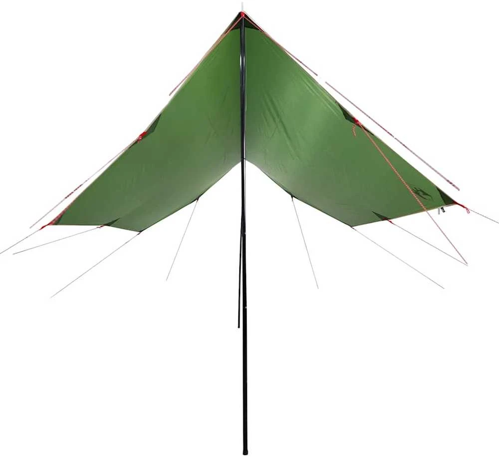 Stovyklavimo tentas, žalias, 460x305x210cm, atsparus vandeniui