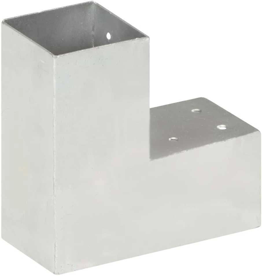 Stulpo sujungimas, 81x81mm, galvanizuotas metalas, L formos