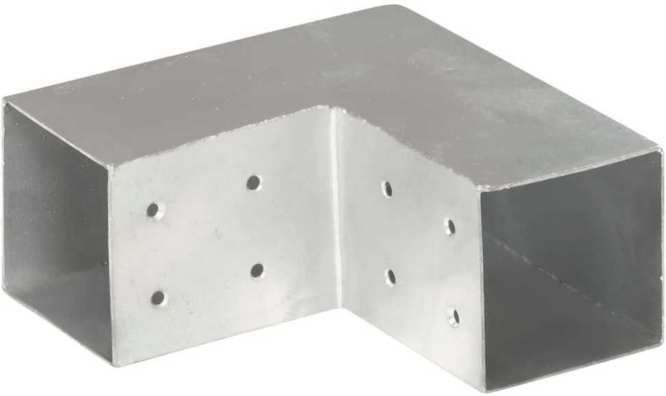 Stulpo sujungimas, 81x81mm, galvanizuotas metalas, L formos