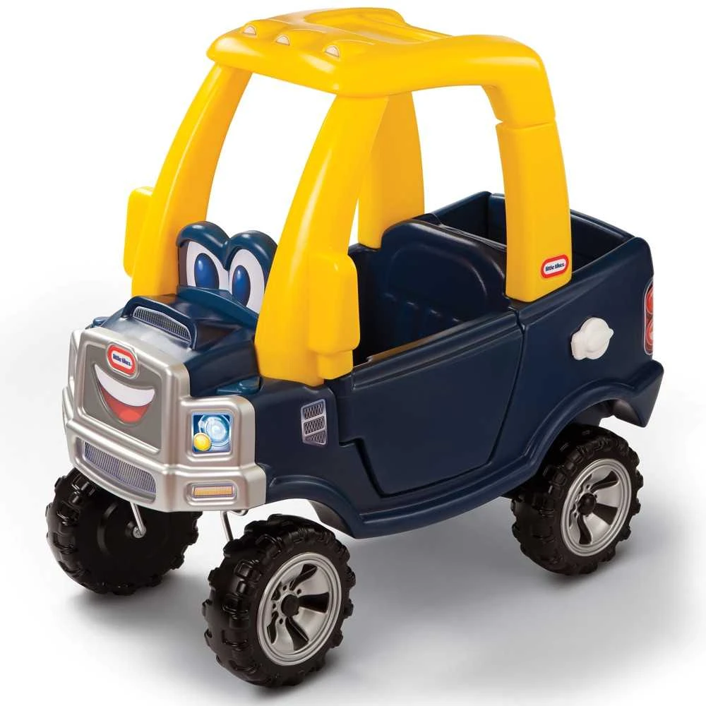 Stumiamas automobilis Little Tikes Cozy Truck juodai geltonas