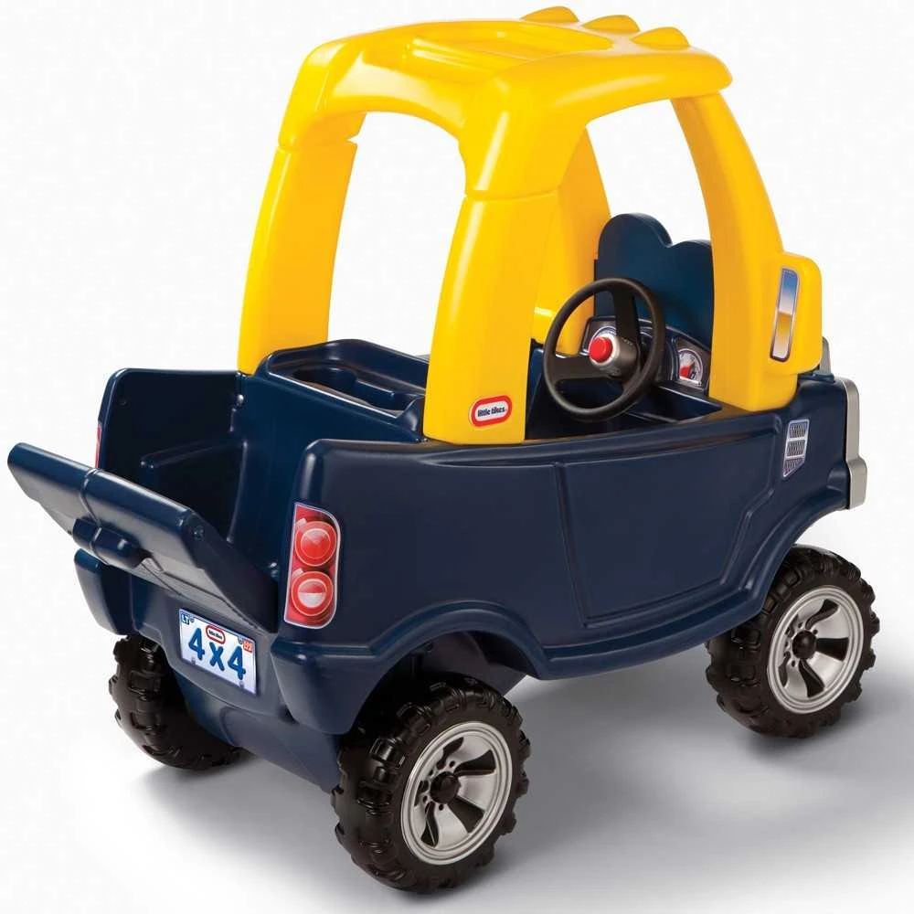 Stumiamas automobilis Little Tikes Cozy Truck juodai geltonas