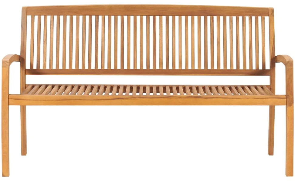 Sudedamas sodo suoliukas su pagalvėle, 159 cm, tikmedis
