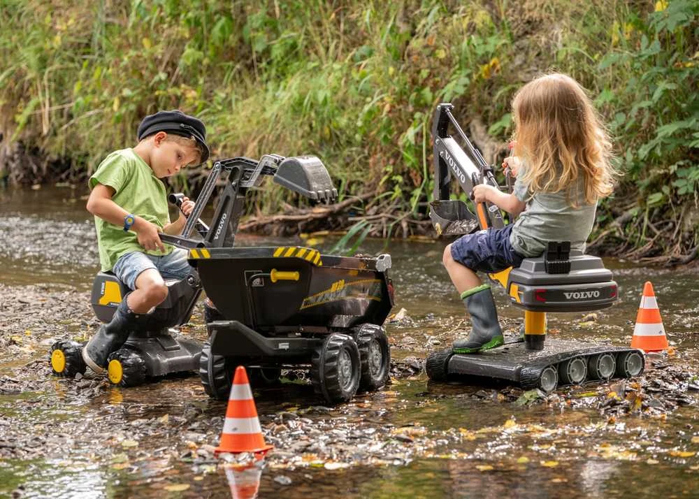 Rolly Toys Volvo Žemės Kasimo Mašina RollyDigger Su Valdymo Svirtimis