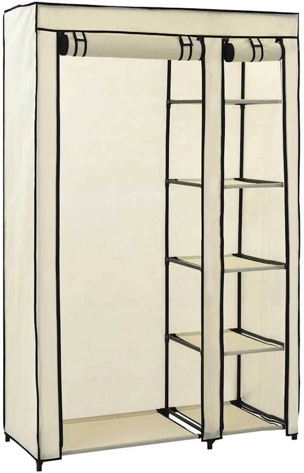 Sulanks. drab. spintos, 2vnt., krem. sp., 110x45x175cm, audinys