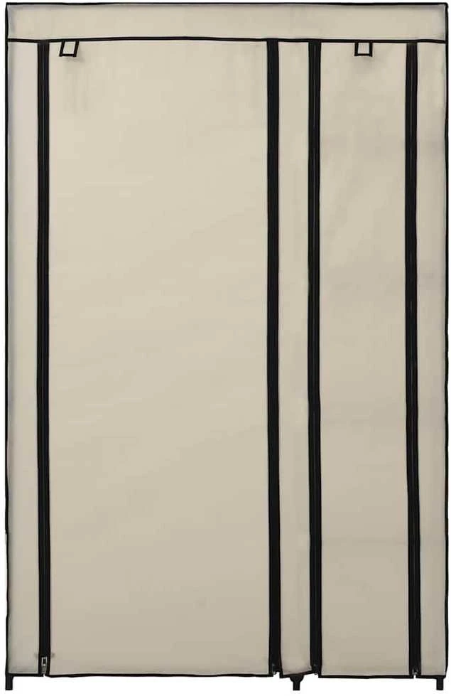 Sulankstoma drabužių spinta, krem. sp., 110x45x175cm, audinys