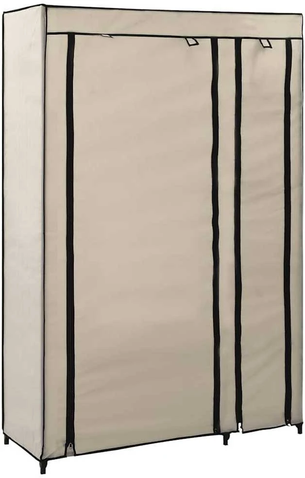 Sulankstoma drabužių spinta, krem. sp., 110x45x175cm, audinys