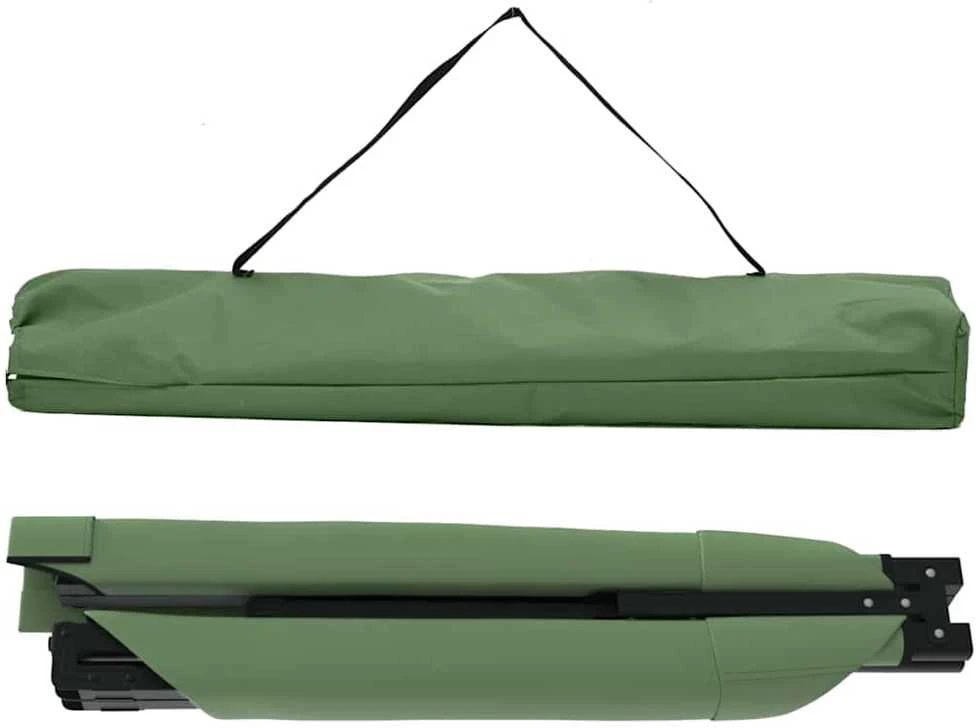 Sulankstoma Kempingo Lova 2 vnt. Žalia 210 x 80 x 46 cm