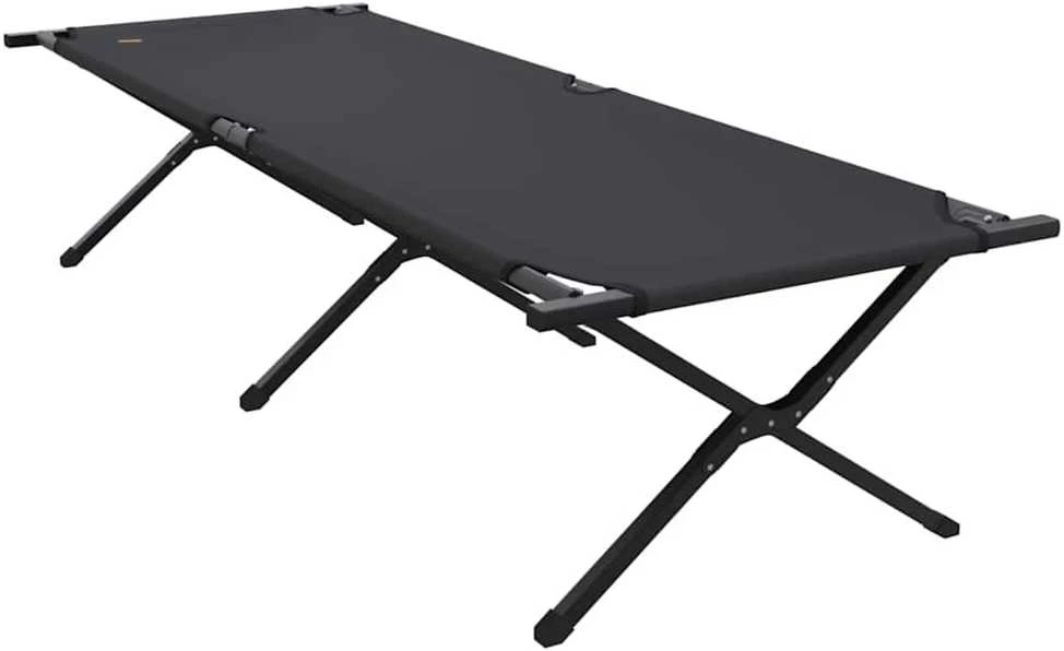 Sulankstoma Kempingo Lova Juoda 210 x 80 x 46 cm