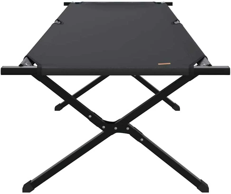 Sulankstoma Kempingo Lova Juoda 210 x 80 x 46 cm
